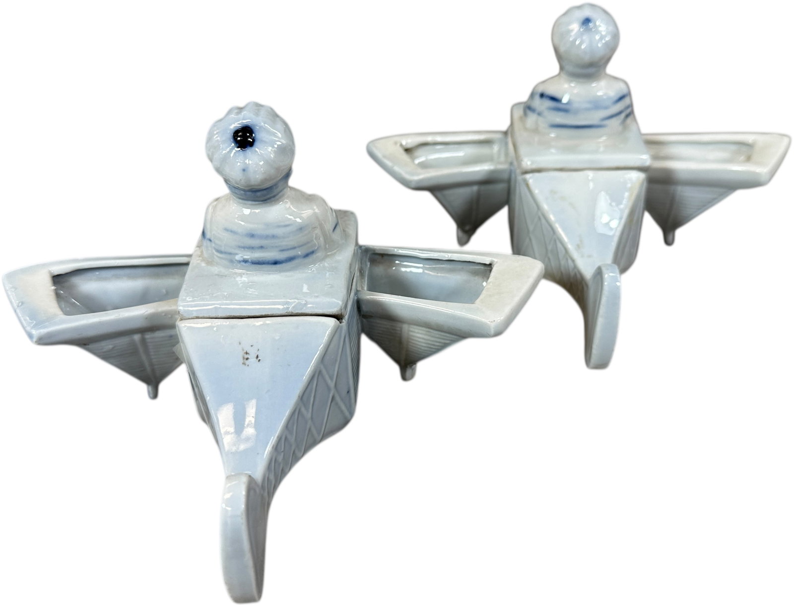 TWO AIRPLANE CONDIMENT SETS - 4
