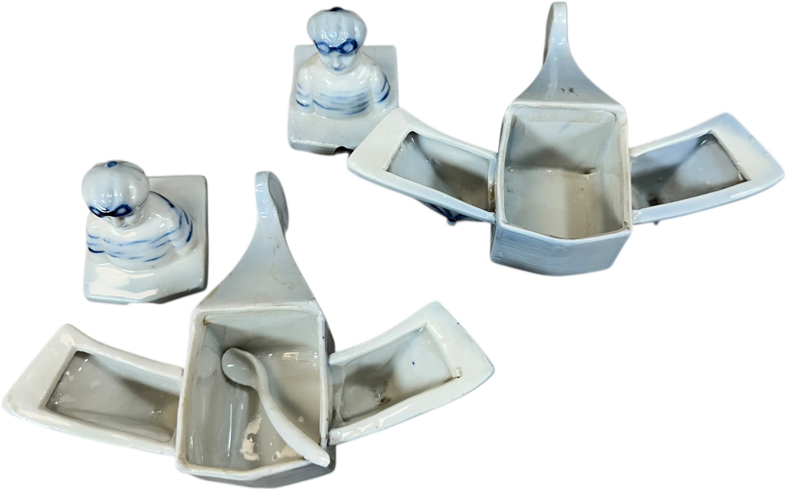 TWO AIRPLANE CONDIMENT SETS - 7