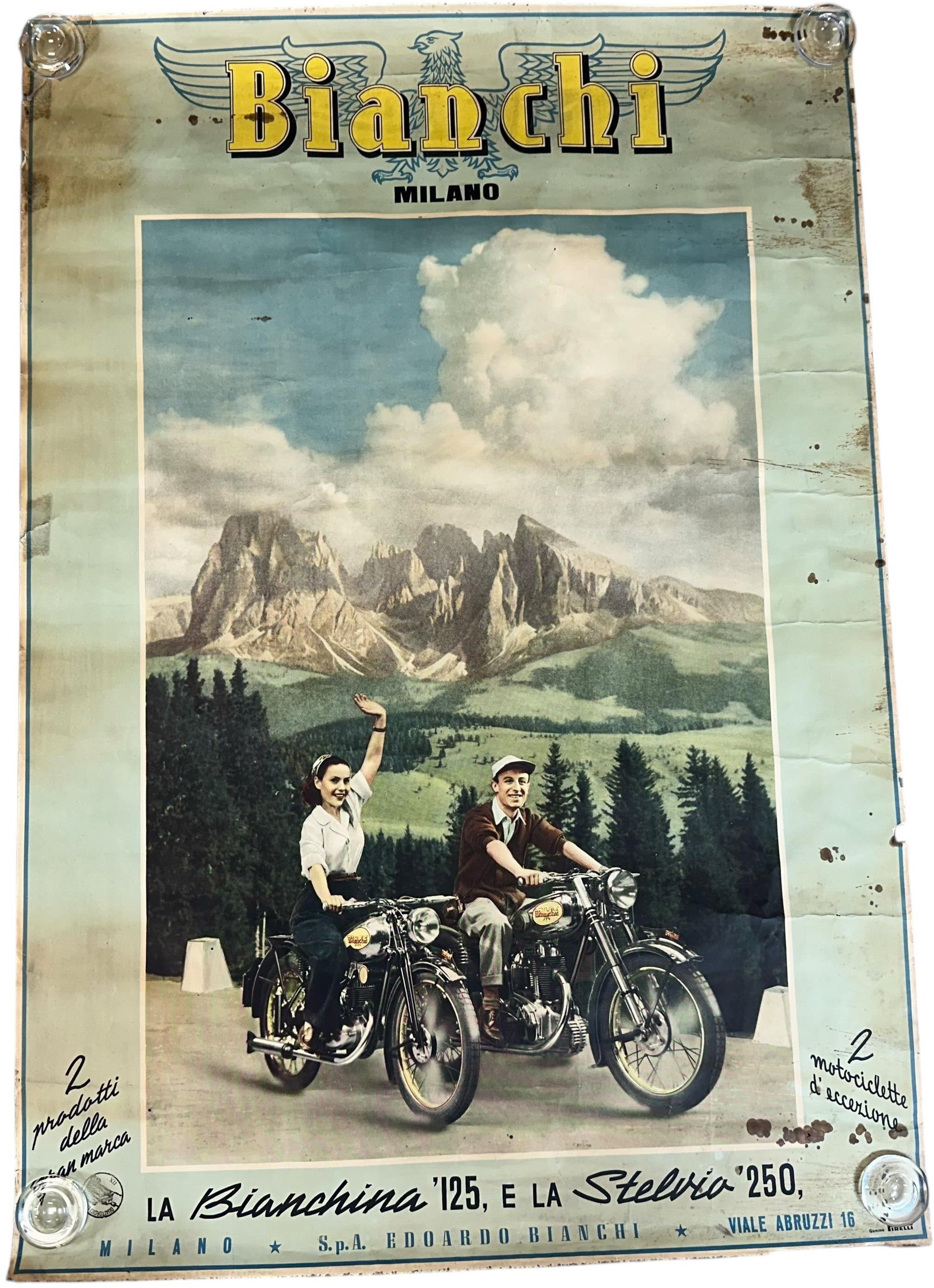 BIANCHI ITALY MOTORCYCLE ADVERTISING (1 of 18)