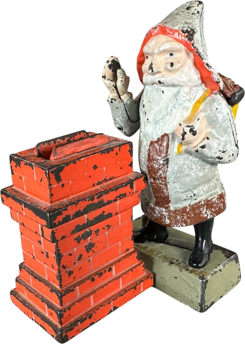 SANTA AT CHIMNEY MECHANICAL BANK (1 of 9)