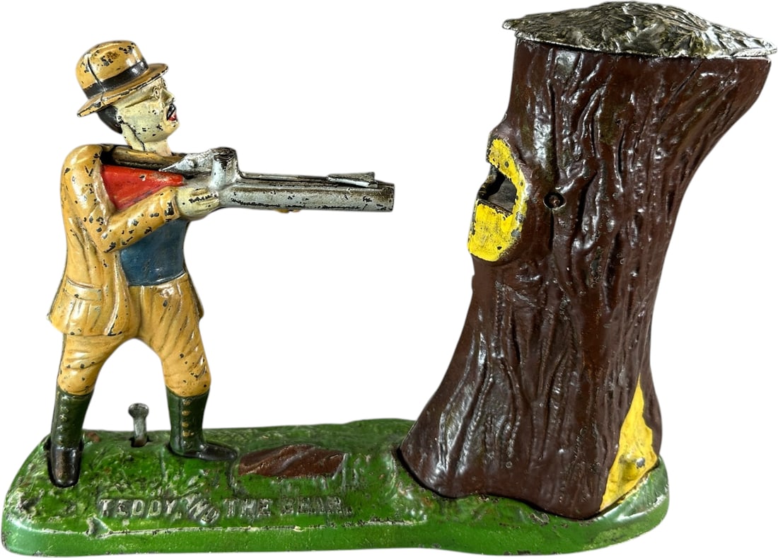 TEDDY & THE BEAR MECHANICAL BANK (1 of 11)