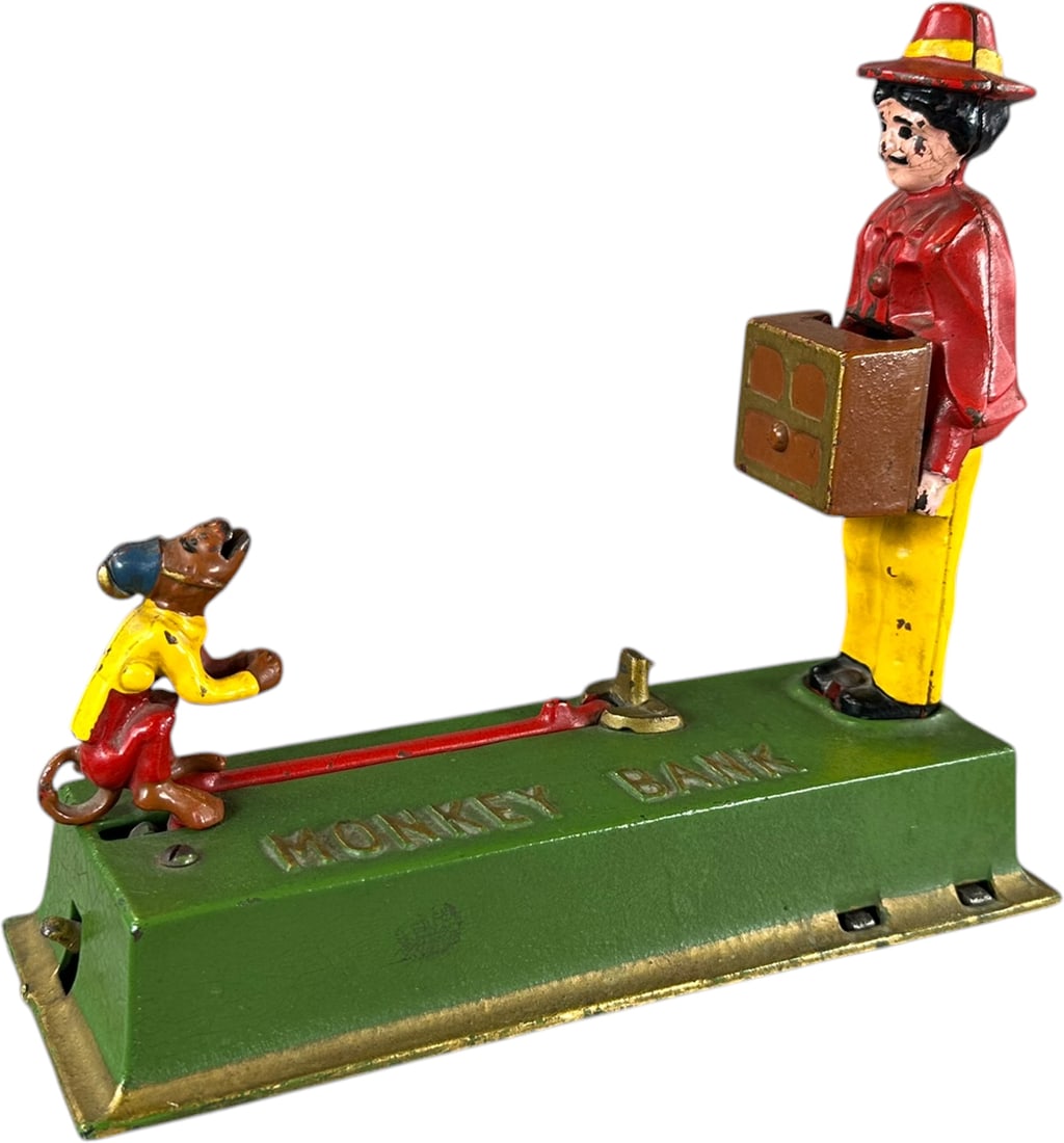 TRICK MONKEY MECHANICAL BANK - 2