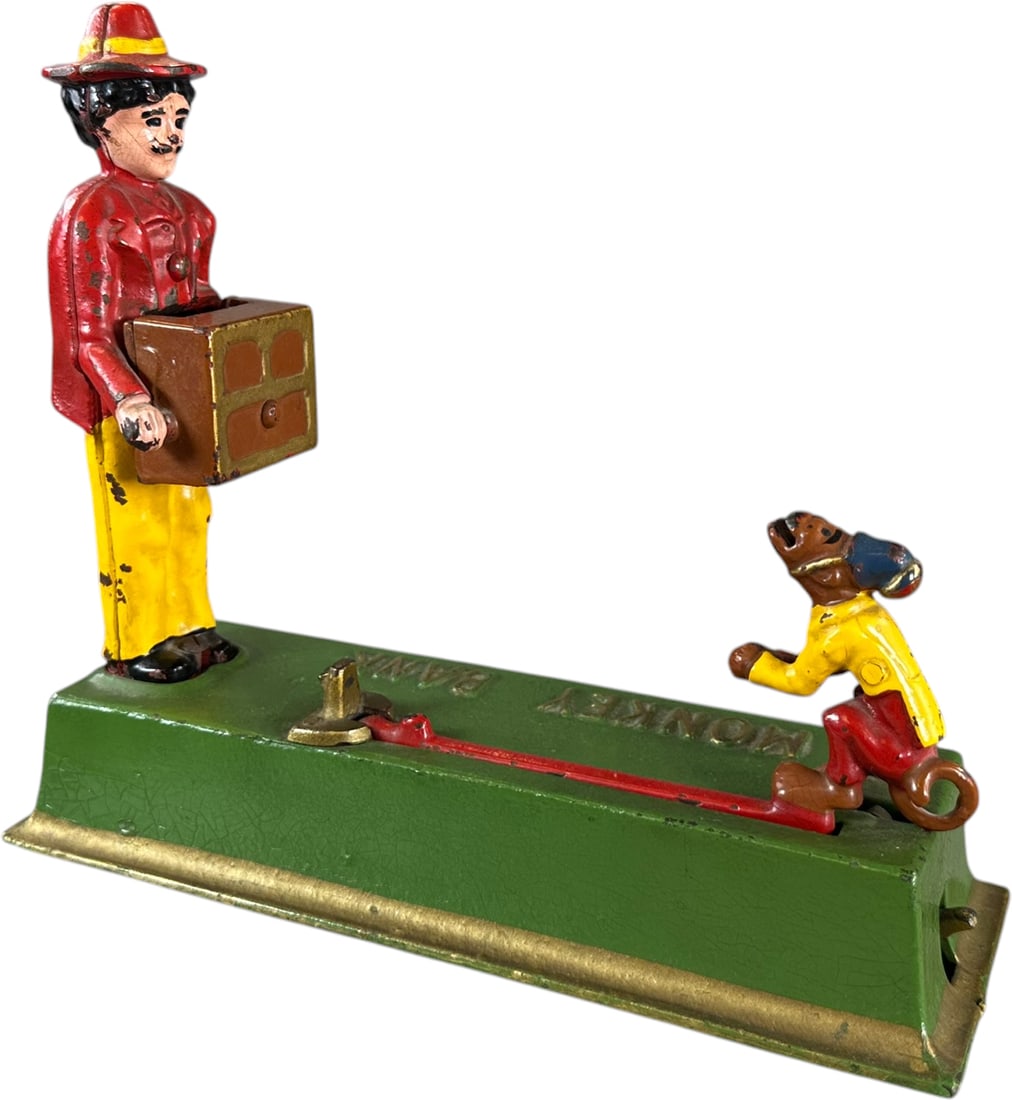 TRICK MONKEY MECHANICAL BANK - 7