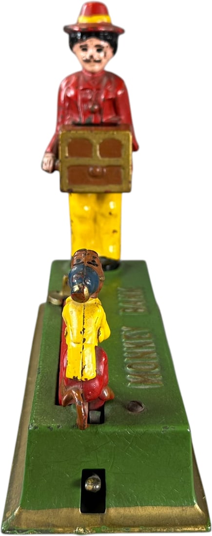 TRICK MONKEY MECHANICAL BANK - 8