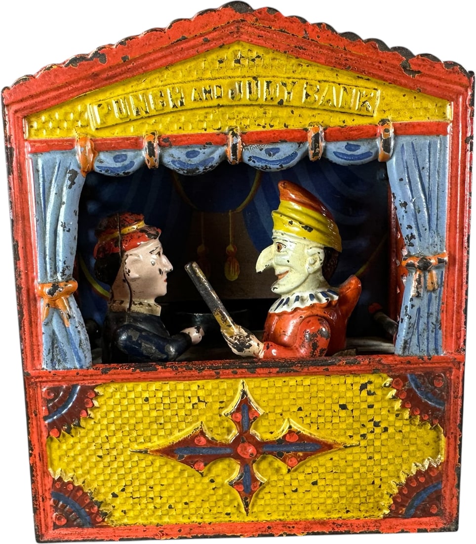 PUNCH AND JUDY - SMALL LETTER MECHANICAL BANK (1 of 8)