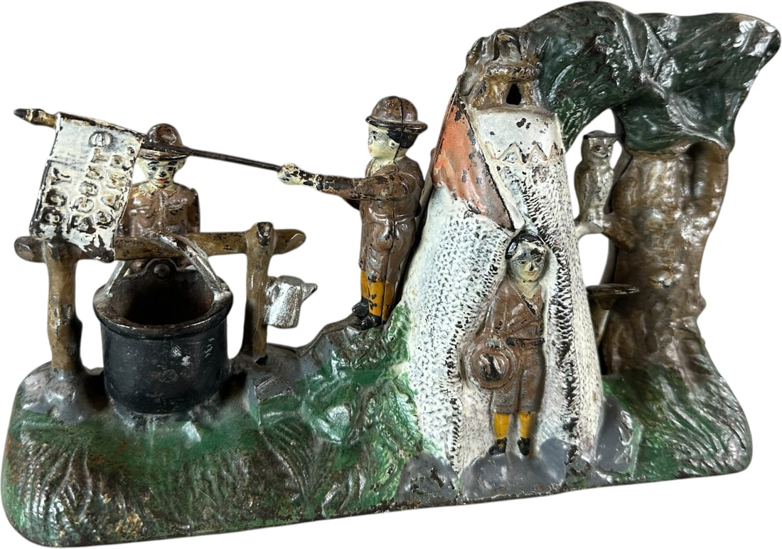 BOY SCOUT MECHANICAL BANK (1 of 12)