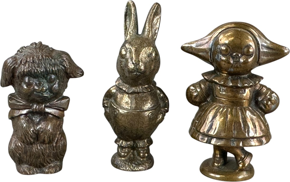 THREE HUBLEY PAPERWEIGHT BRONZE PATTERNS (1 of 4)
