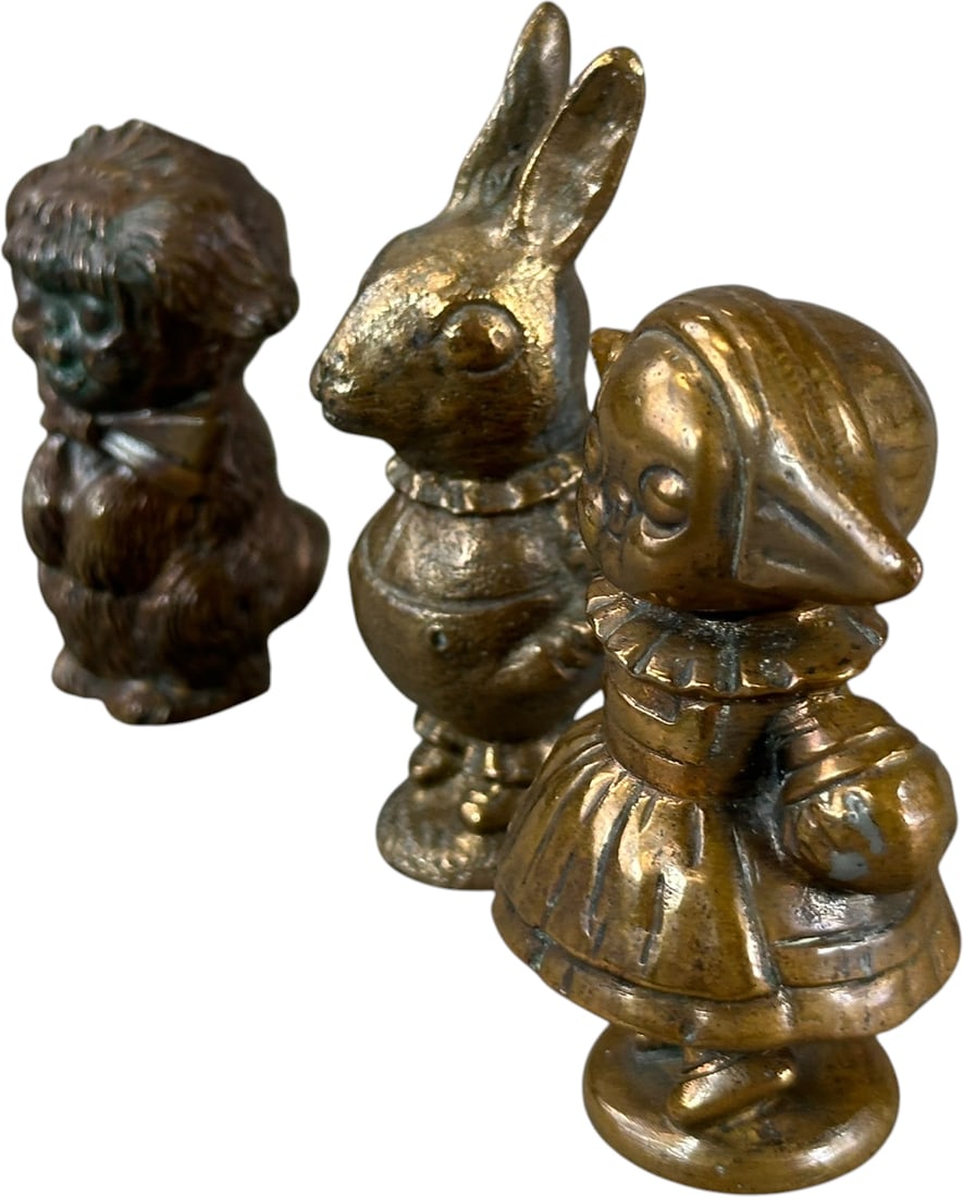 THREE HUBLEY PAPERWEIGHT BRONZE PATTERNS - 2
