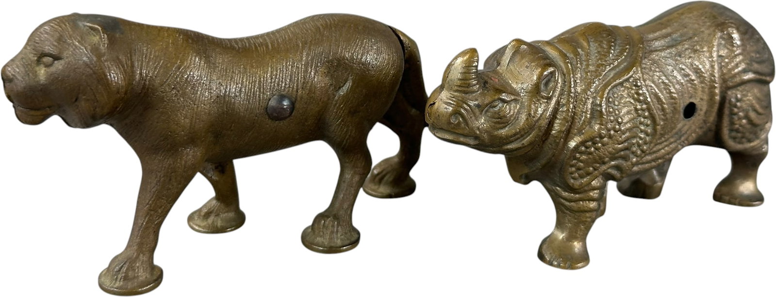 TWO HUBLEY ANIMAL BRONZE PATTERNS: 152. TWO HUBLEY ANIMAL BRONZE PATTERNS | Provenance: Ford/McAdam Auction #818. Ex: The Bob Brady Collection. | 4" h. | (Pristine Condition) | $300 - $500