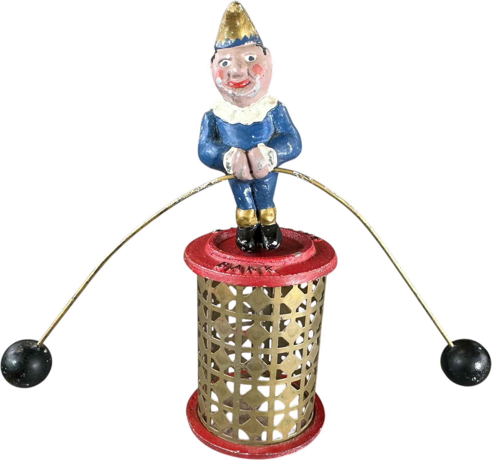 REYNOLDS THE BALANCING BANK MECHANICAL BANK (1 of 7)