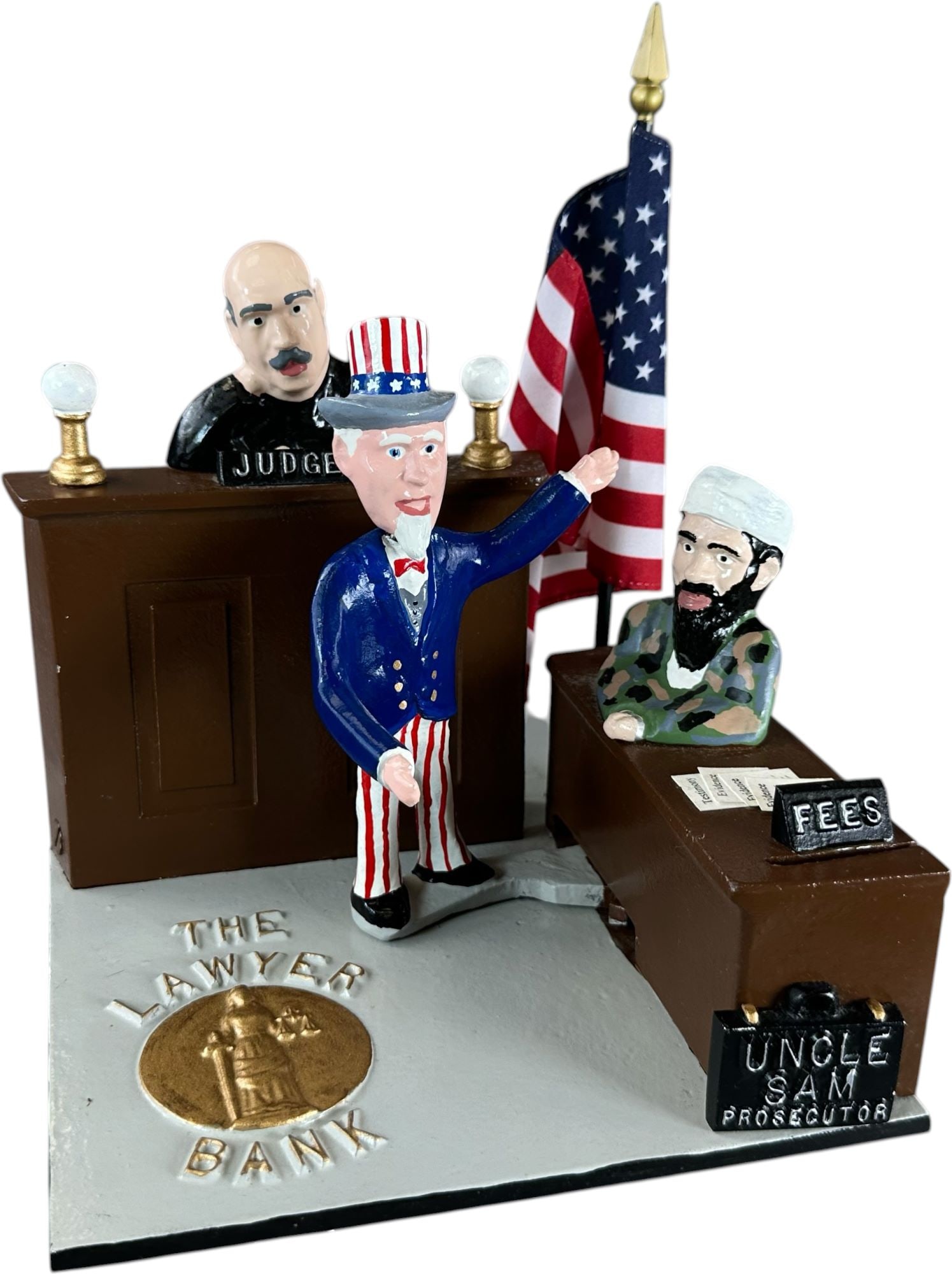REYNOLDS UNCLE SAM LAWYER MECHANICAL BANK (1 of 7)