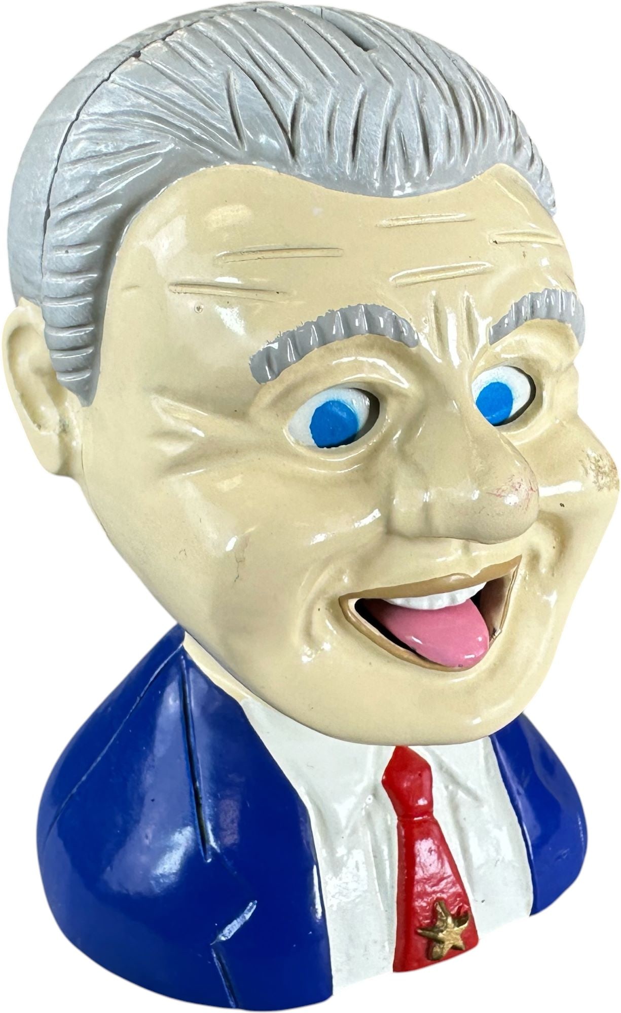 BILL CLINTON BUST MECHANICAL BANK (1 of 6)