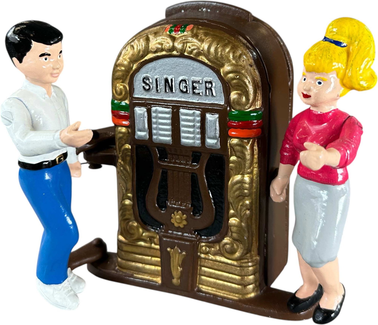 REYNOLDS SINGER JUKEBOX MECHANICAL BANK (1 of 5)