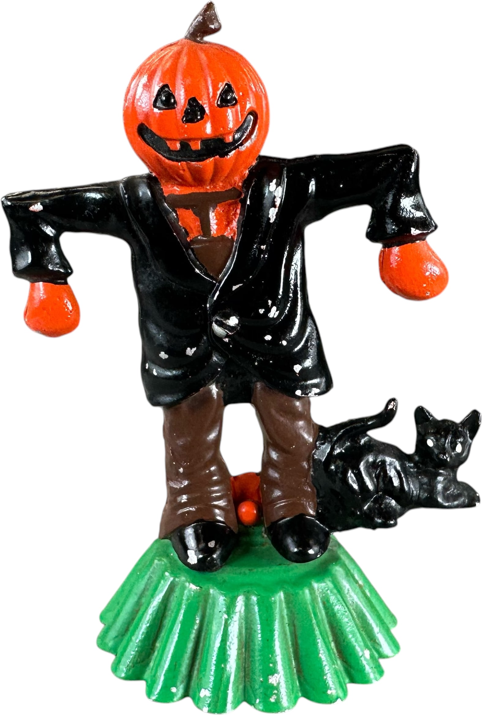 REYNOLDS SPOOK MECHANICAL BANK: 227. REYNOLDS SPOOK MECHANICAL BANK | Catalogue # 21-M, 1974, Edition 2 of 10. Ex: Max Berry Collection. | 6" h. | (Very Good to Excellent Condition) | $200 - $400