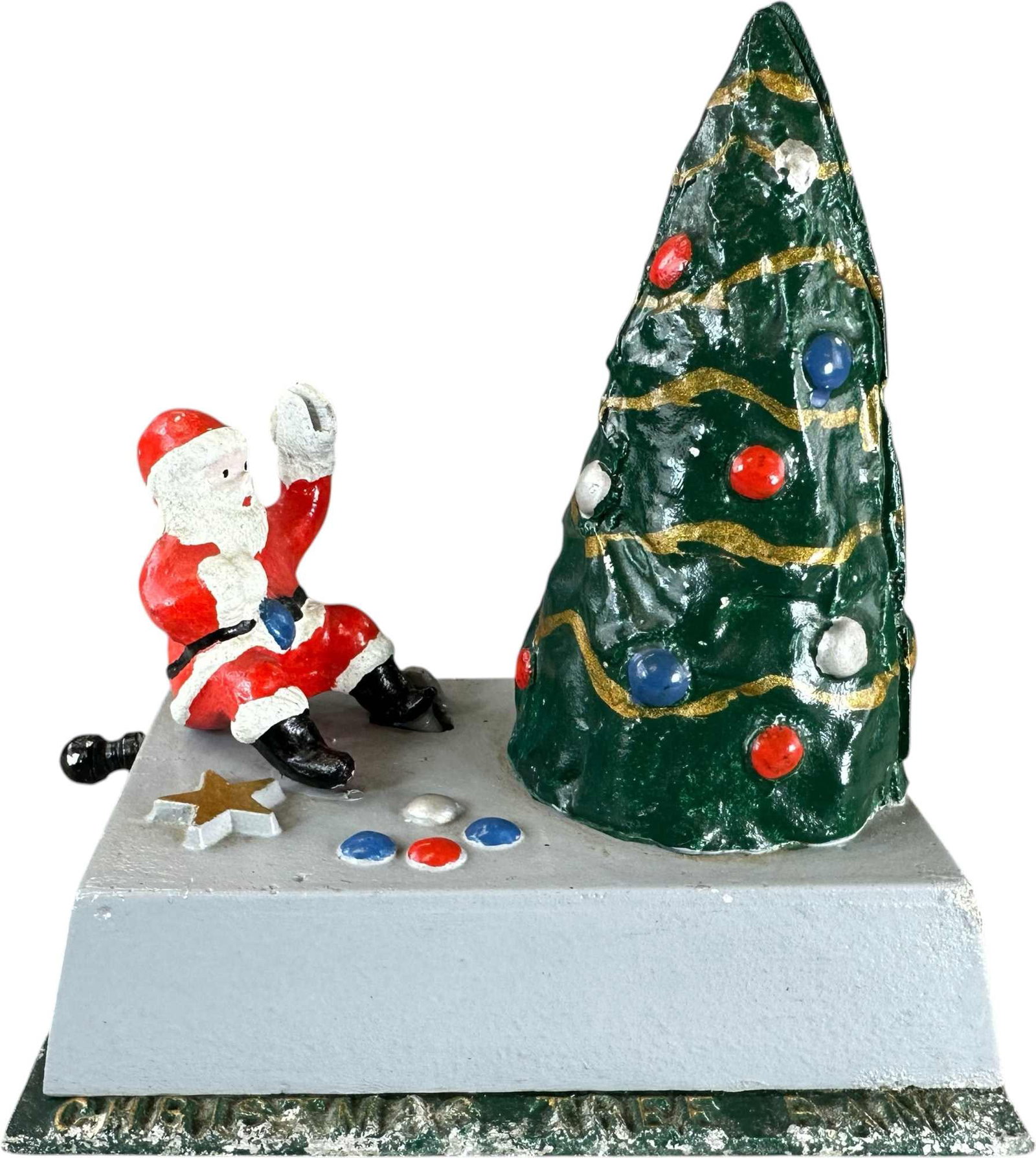 REYNOLDS CHRISTMAS TREE MECHANICAL BANK (1 of 7)