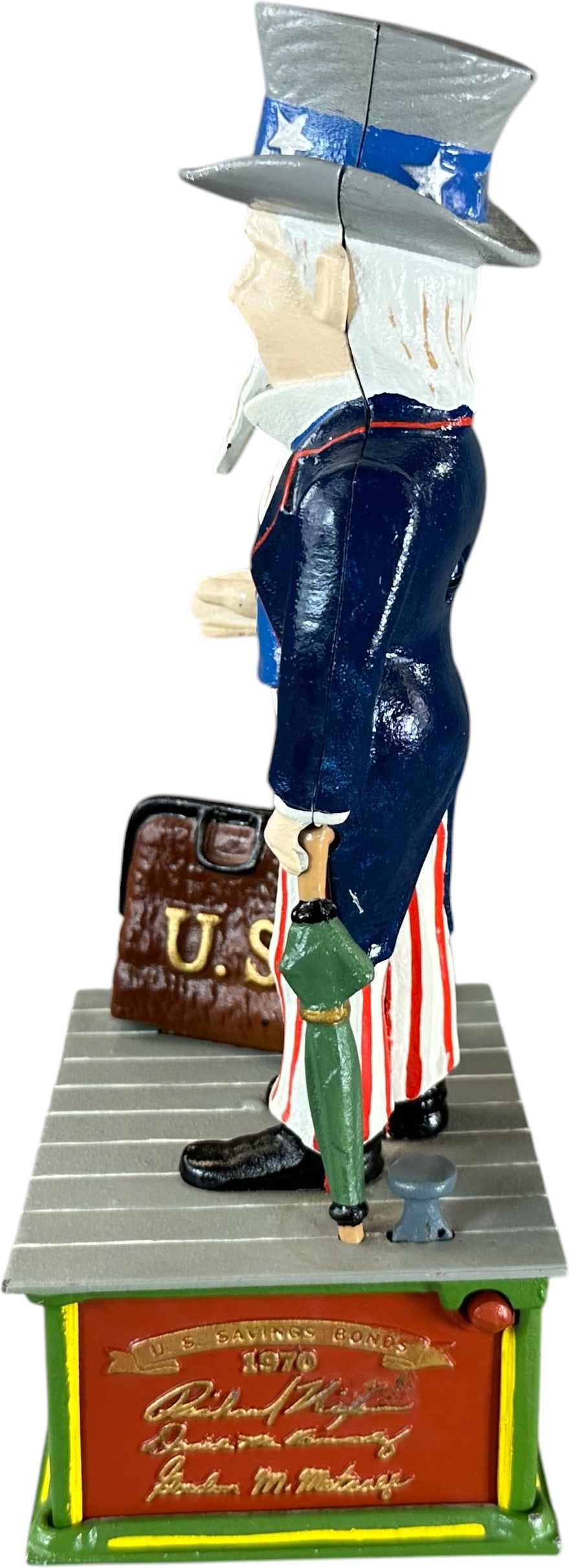 SMALL UNCLE SAM MECHANICAL BANK - 3