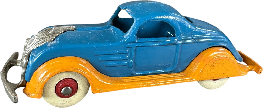 DENT 1934 CHRYSLER AIRFLOW COUPE: 268. DENT 1934 CHRYSLER AIRFLOW COUPE | Provenance: Ira Bernstein Collection. | 6.5" l. | Edge chips have nicely blended spot touch-ups, original tires, displays as (Pristine Condition) | $1,200 -