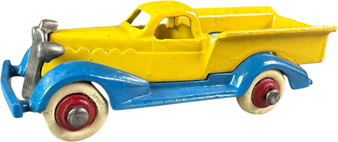 DENT LASALLE DUMP TRUCK: 273. DENT LASALLE DUMP TRUCK | Provenance: Ira Bernstein Collection. | 4.5" l. | Chips along the edges have spot touch-ups to display as (Pristine Condition) | $400 - $600
