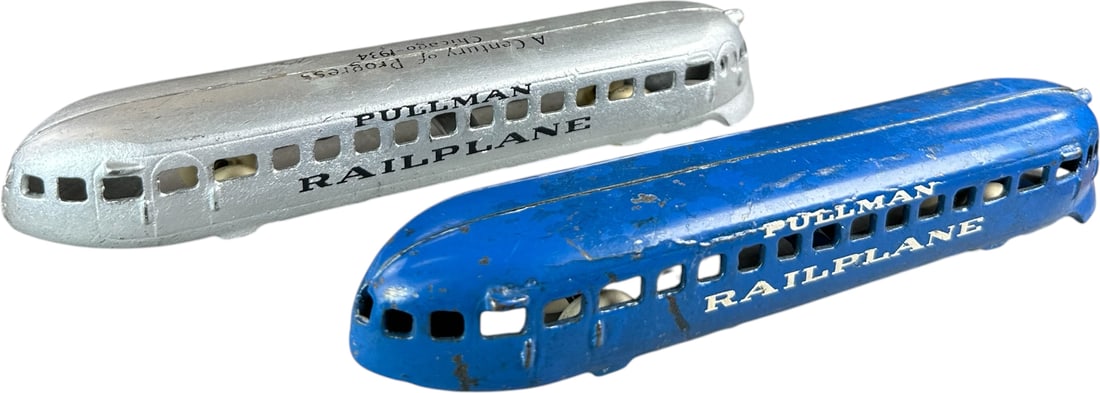 TWO ARCADE PULLMAN RAILPLANES - 4
