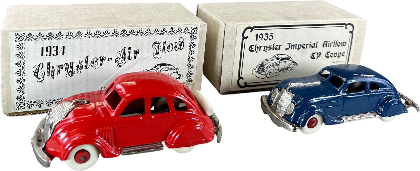 BOXED THOMAS TOYS 1930S CHRYSLER AIRFLOWS (1 of 8)