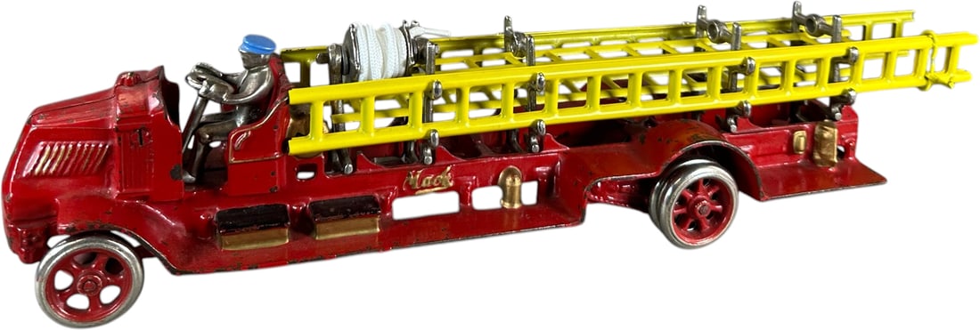 LARGE ARCADE MACK LADDER TRUCK (1 of 11)