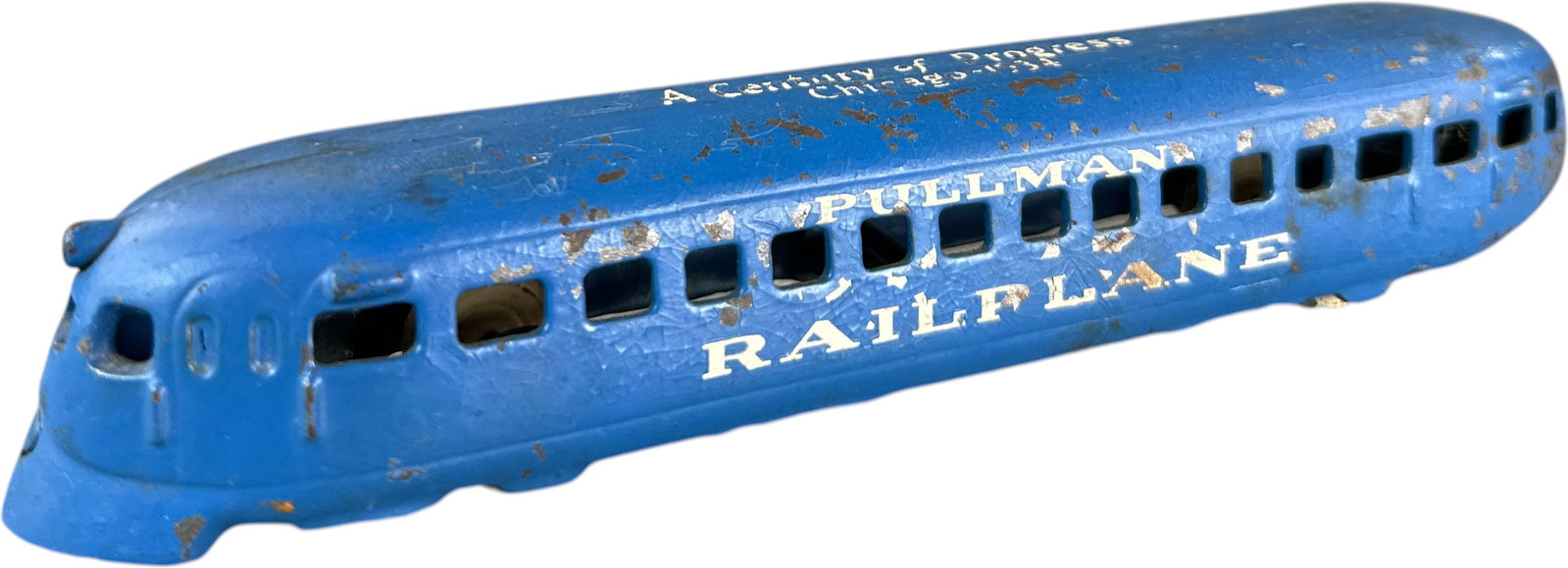 ARCADE PULLMAN RAILPLANE: 391. ARCADE PULLMAN RAILPLANE | Ex: Tony Lasala Collection. | 9" l. | (Very Good to Excellent Condition) | $200 - $400