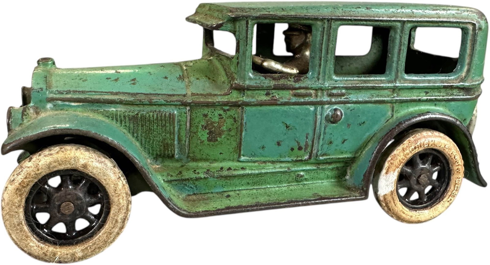 ARCADE 1927 BUICK SEDAN: 410. ARCADE 1927 BUICK SEDAN | Ex: Tony Lasala Collection. | 8" l. | Some areas of touch-up, overall displays in (Very Good Condition) | $300 - $600