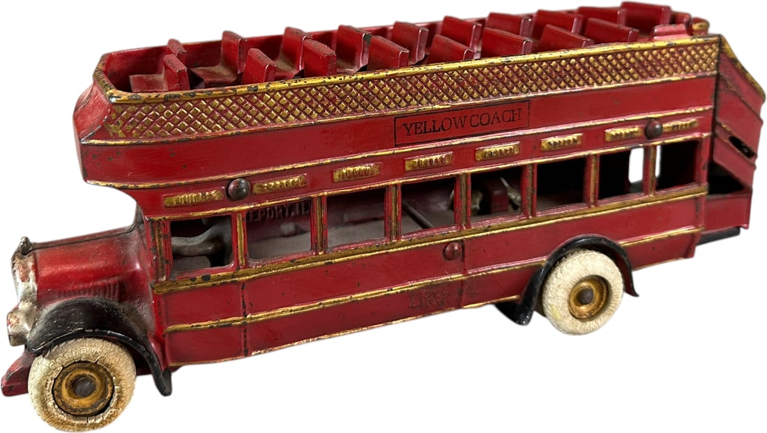 ARCADE YELLOW COACH DOUBLE DECKER BUS (1 of 13)