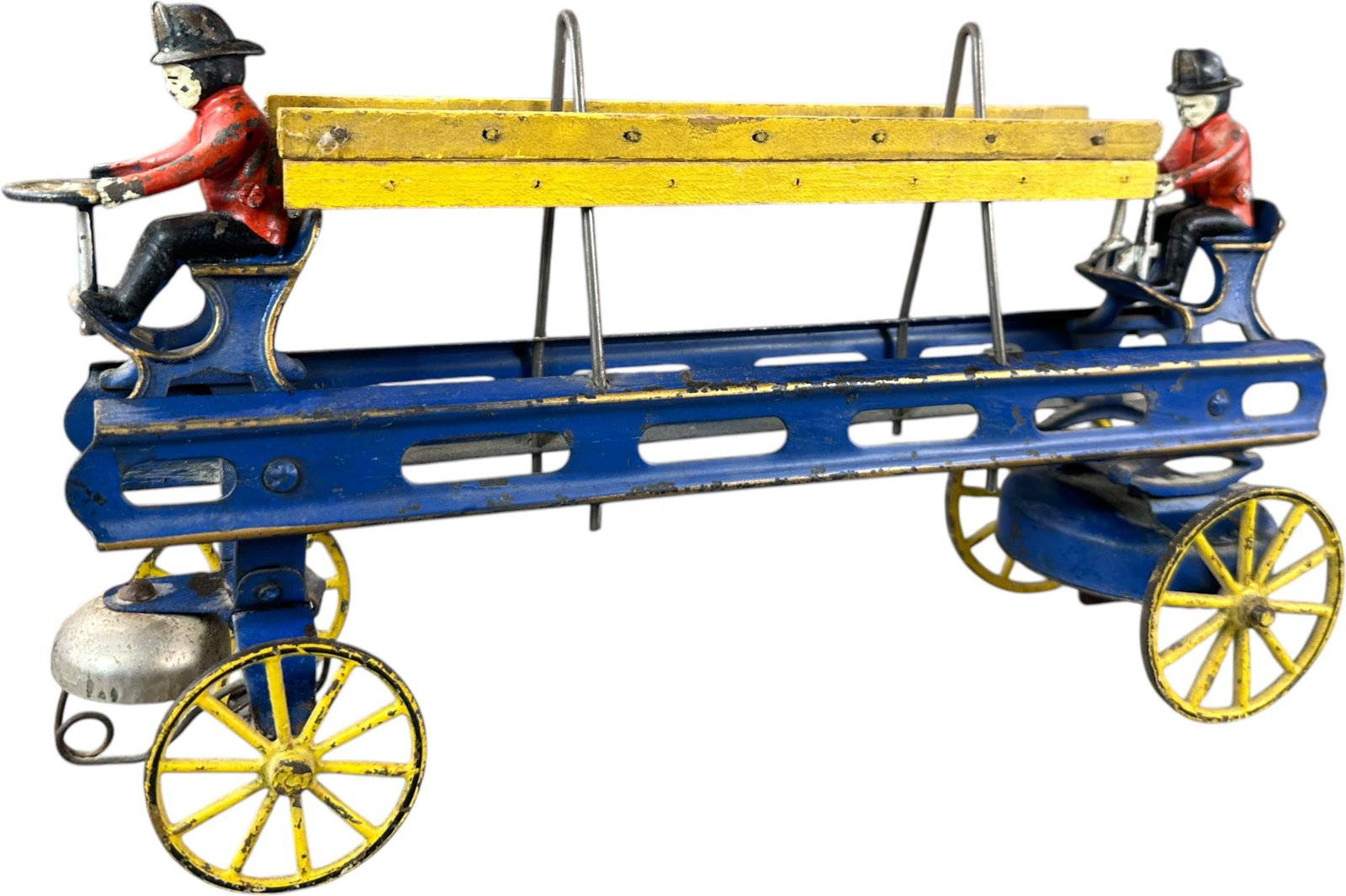 WILKINS AUTO HOOK AND LADDER TRUCK: 469. WILKINS AUTO HOOK AND LADDER TRUCK | 13.5" l. | Complete and original, appearance could improve with a good cleaning, (Excellent Condition) | $300 - $500