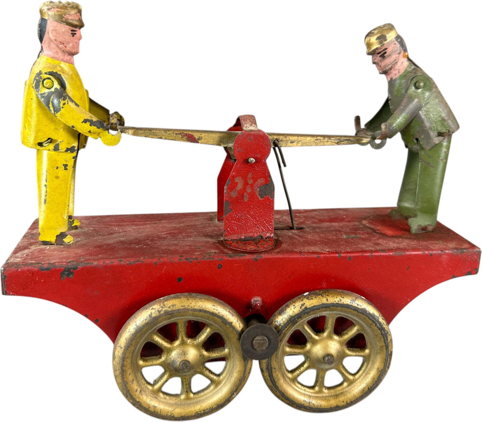 DAYTON HILLCLIMBER RR HAND CAR: 488. DAYTON HILLCLIMBER RR HAND CAR | 9" l. | All original with a nice patina, (Excellent Condition) | $200 - $300