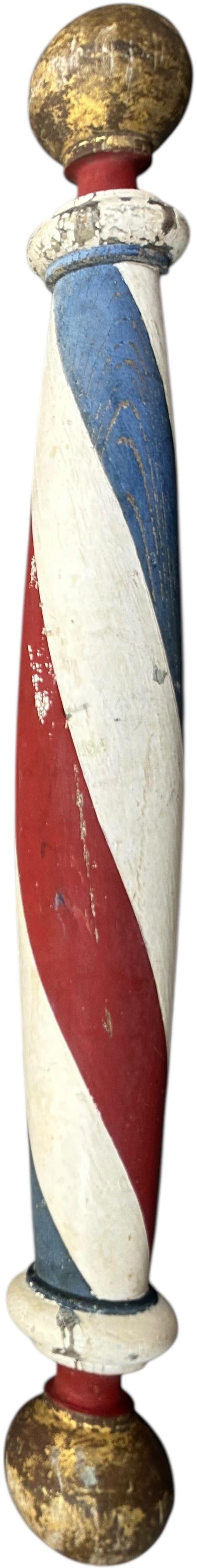 19TH CENTURY BALASTER FORM BARBER POLE (1 of 7)