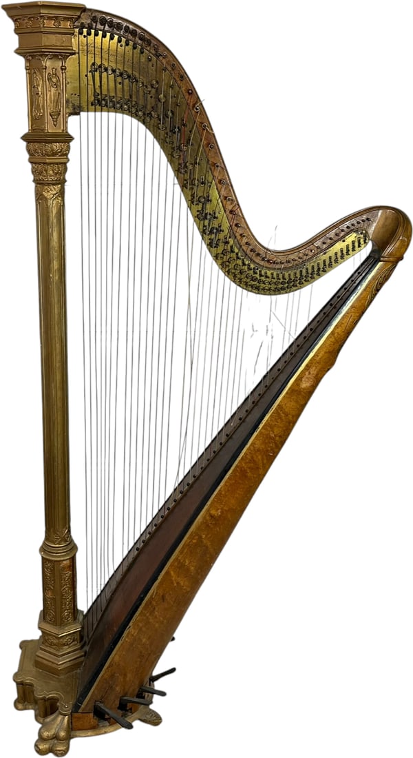 SEBASTIAN ERARD DOUBLE-ACTION PEDAL HARP (1 of 13)