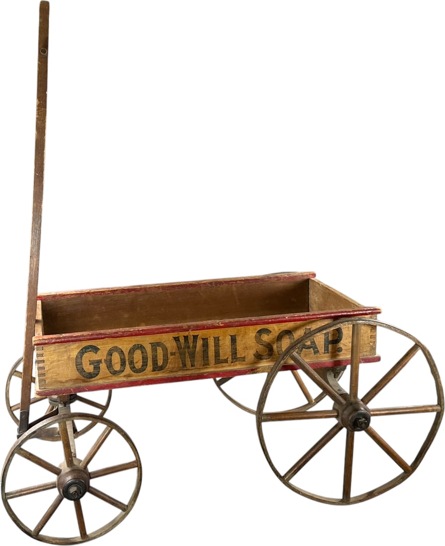 GOODWILL SOAP WOODEN CHILDRENS WAGON (1 of 13)