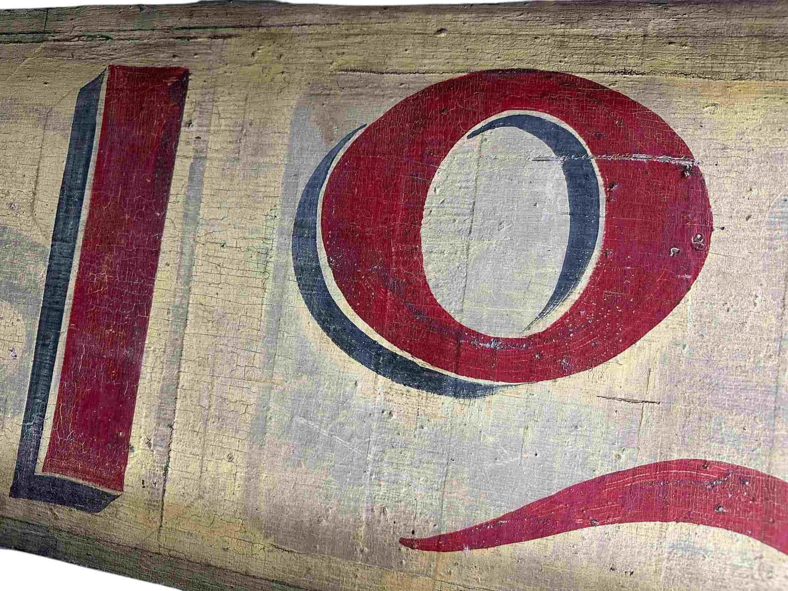 LARGE WOODEN STOREFRONT SIGN - 2