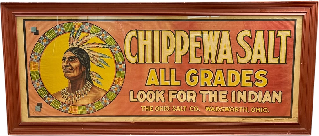 CHIPPEWA SALT ADVERTISING POSTER (1 of 4)