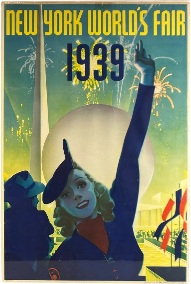 1939 NEW YORK WORLDS FAIR POSTER (1 of 4)