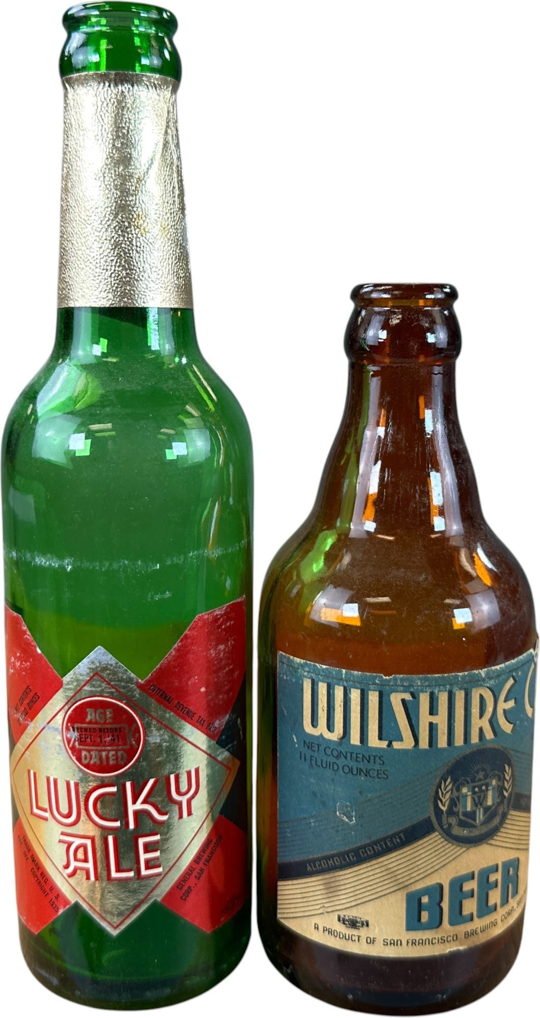 TWO VINTAGE BEER & ALE BOTTLES (1 of 3)
