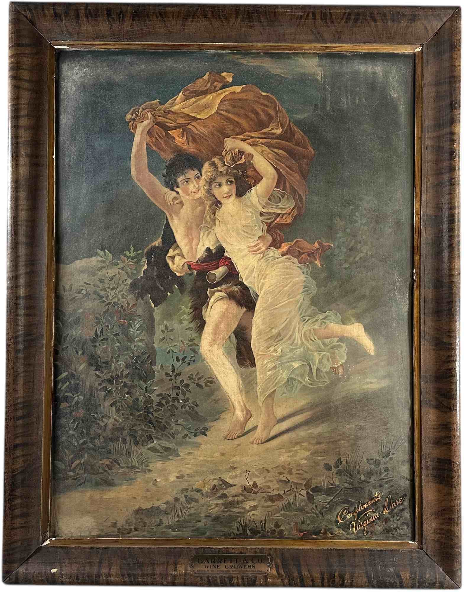 FRAMED VIRGINIA DARE MARKED TIN SIGN (1 of 6)