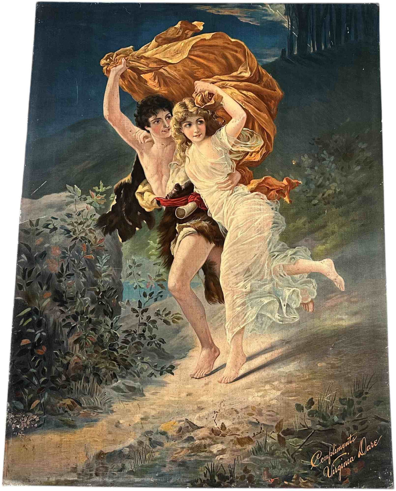 VIRGINIA DARE UNFRAMED LITHO TIN SIGN (1 of 4)