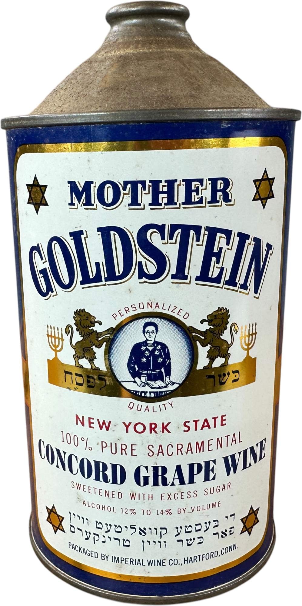 MOTHER GOLDSTEIN CONCORD GRAPE WINE CAN (1 of 5)