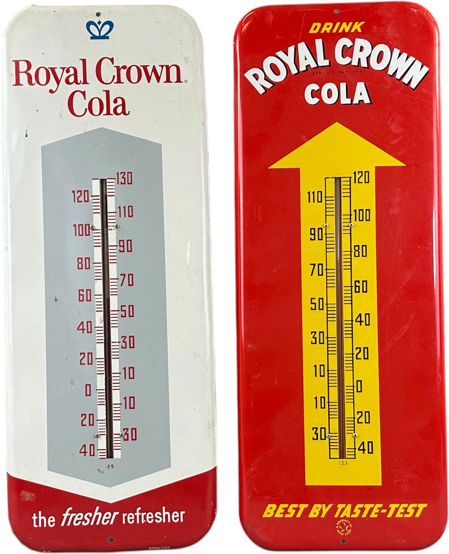 TWO ROYAL CROWN THERMOMETERS (1 of 6)