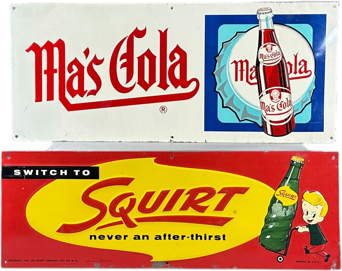 TWO SODA SIGNS (1 of 5)