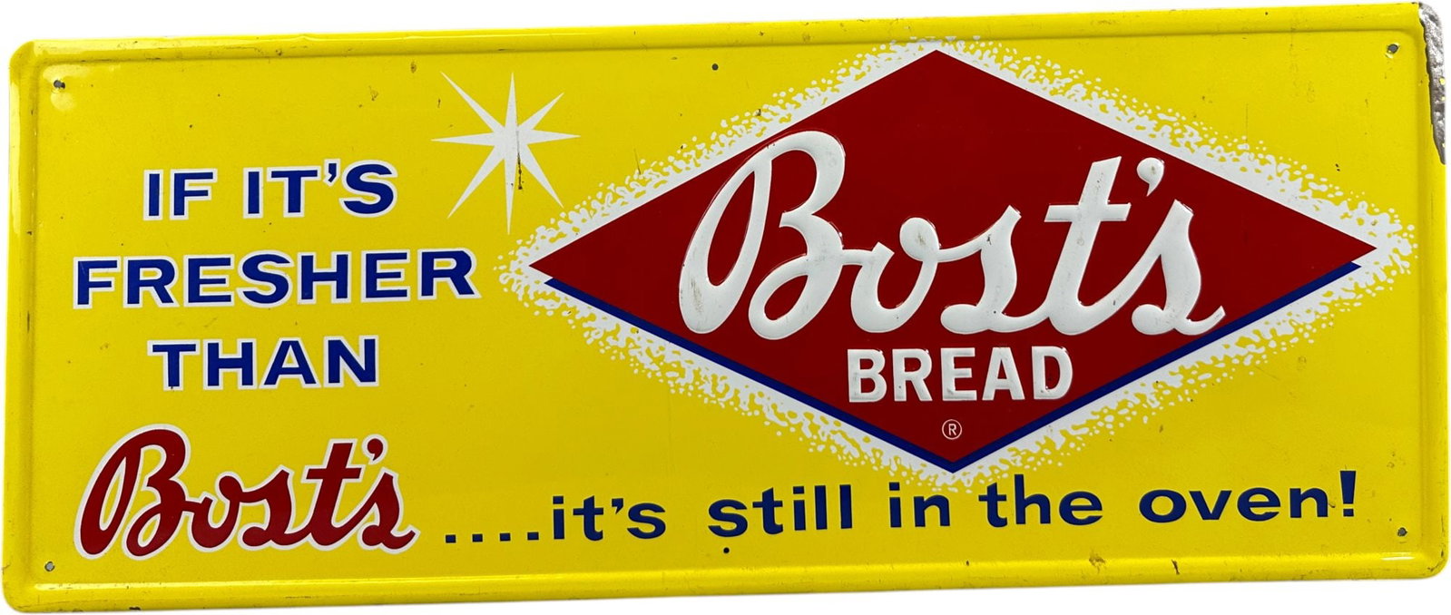 BOSTS TIN BREAD SIGN - 2
