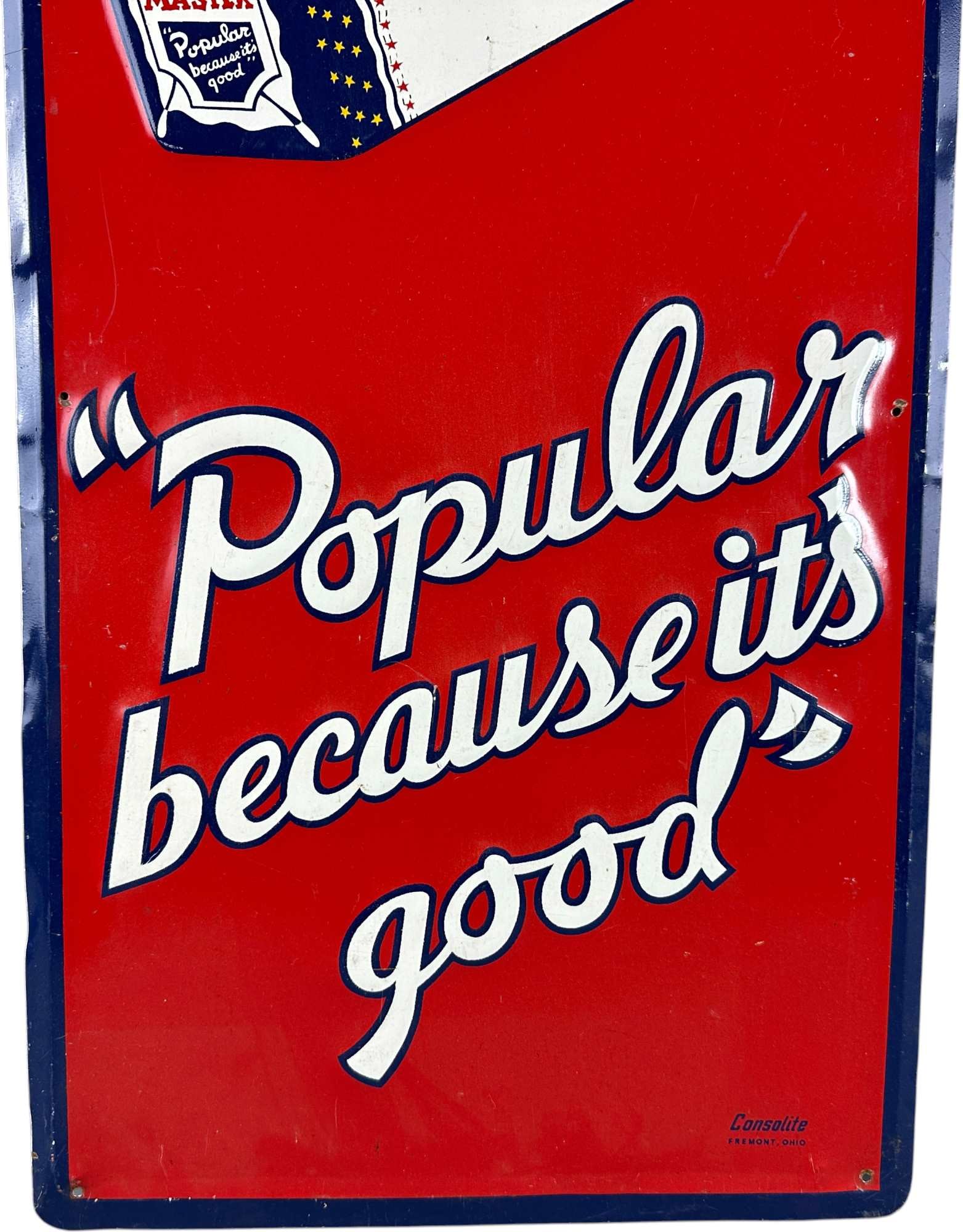 MASTER BREAD TIN EMBOSSED SIGN - 3