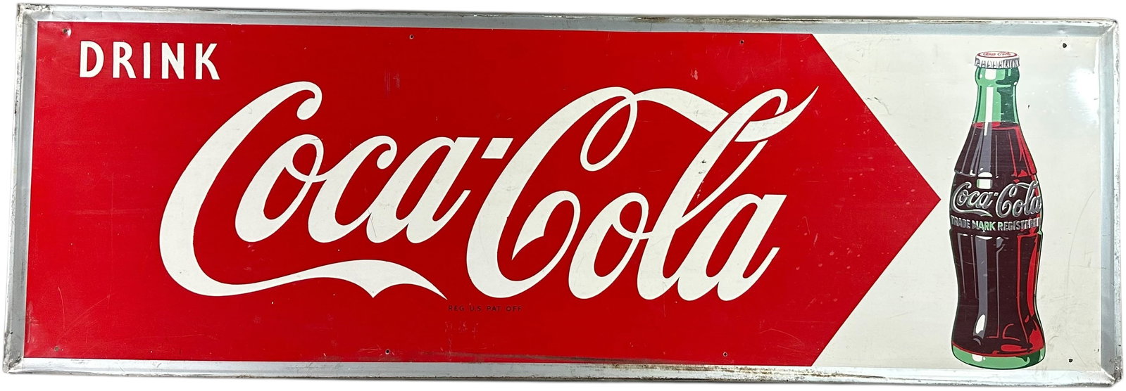 DRINK COCA COLA HEAVY TIN SIGN HORIZONTAL (1 of 6)