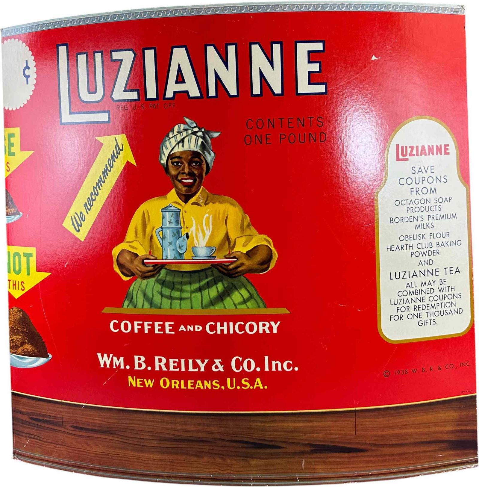 LUZIANNE COFFEE & CHICORY ADVERTISING SIGN (1 of 10)