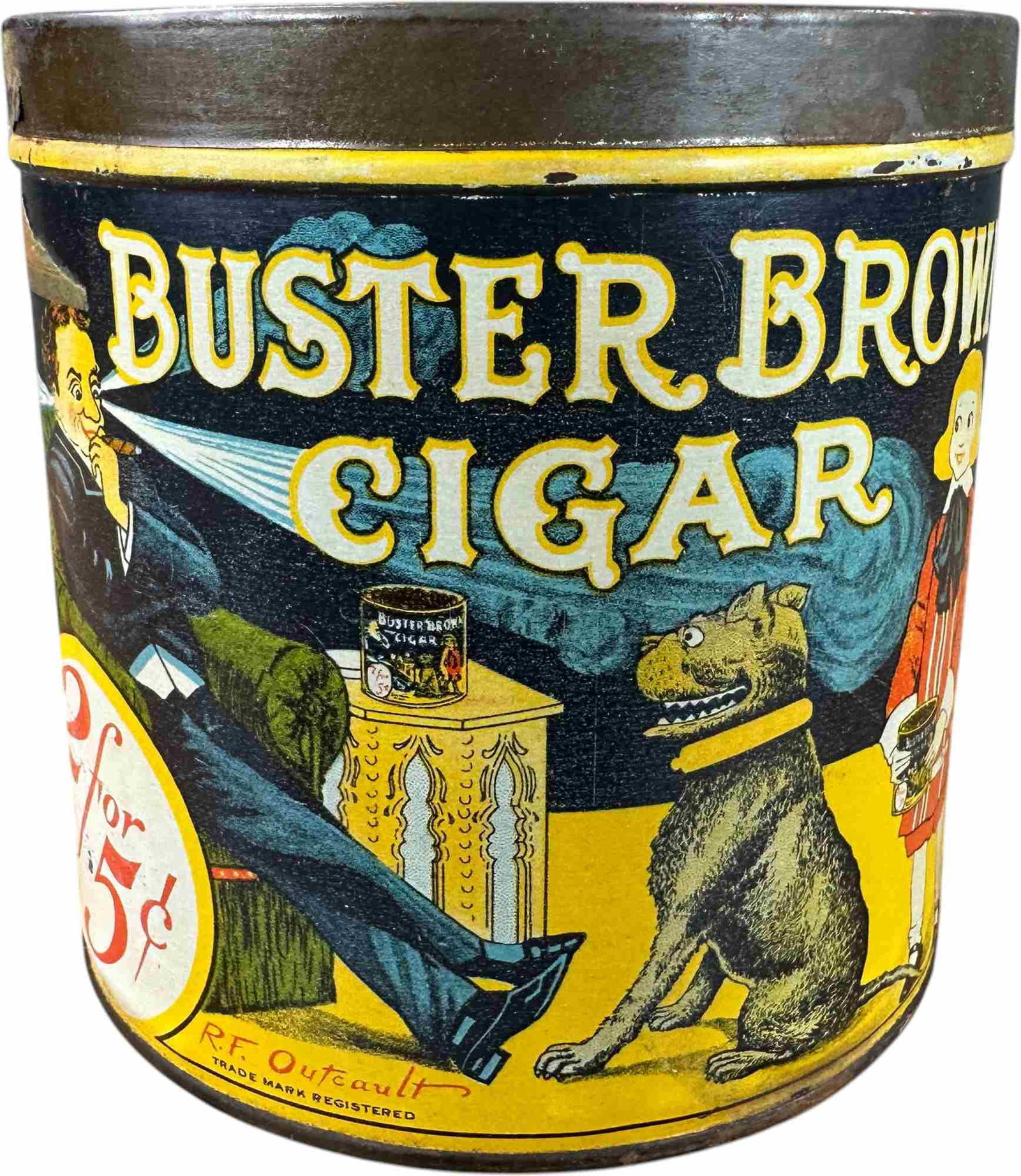 BUSTER BROWN CIGAR TIN (1 of 6)