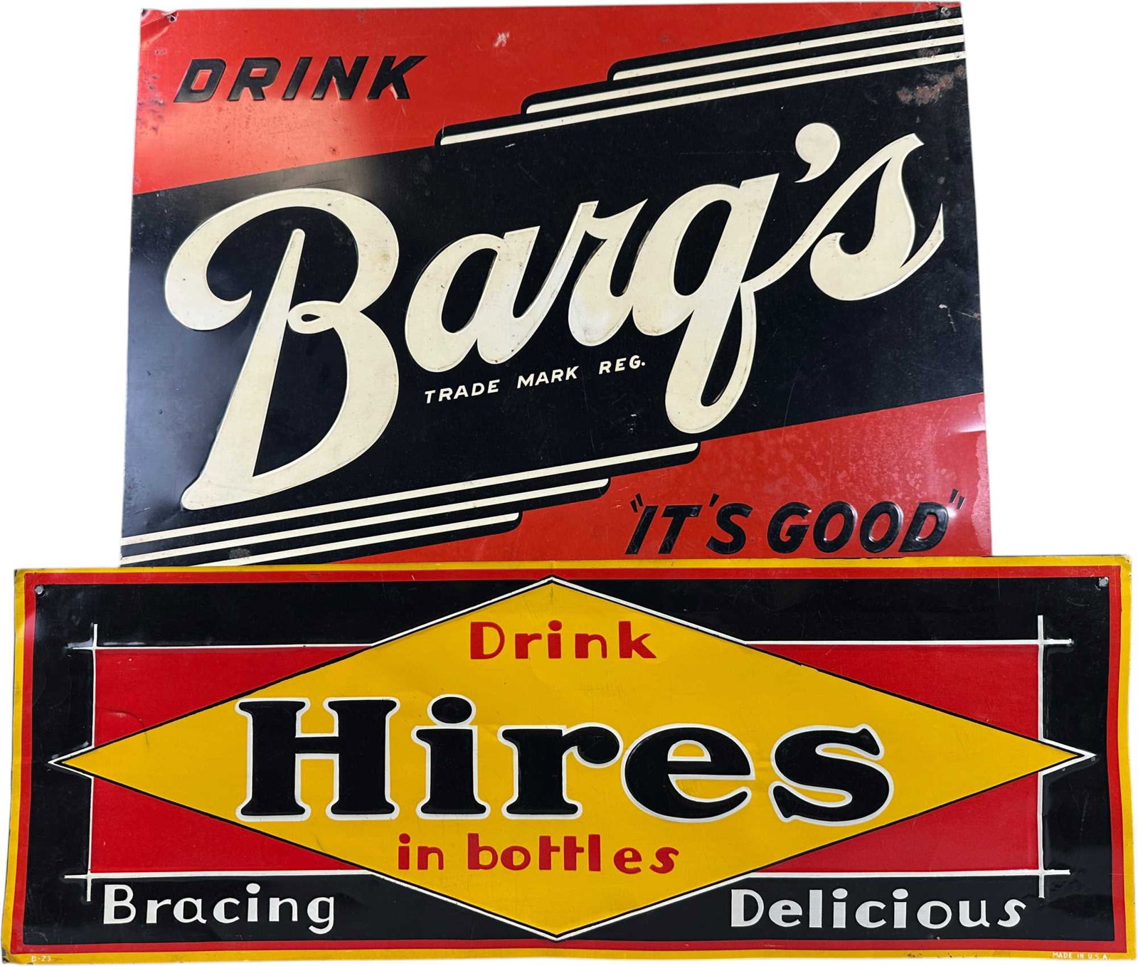TWO ROOT BEER SIGNS - 3