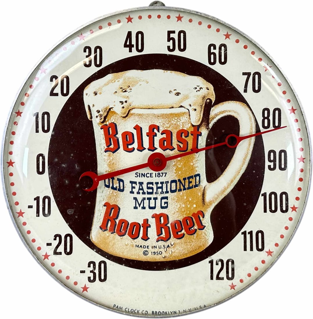 1950 BELFAST ROOT BEER THERMOMETER (1 of 3)