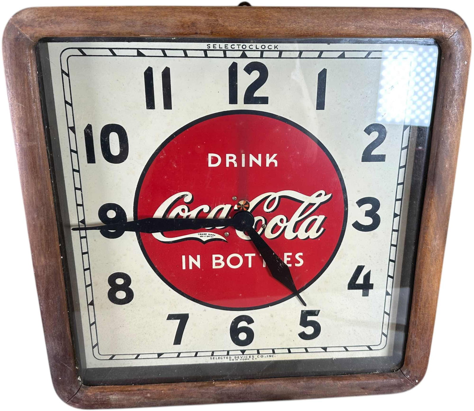 SELECTOCLOCK COCA COLA ELECTRIC WALL CLOCK - 2